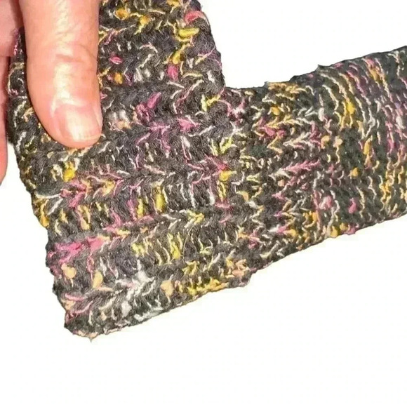 Vertigo Paris size large black /multicolor cardigan sweater. VGUC. Large buttons - Picture 6 of 6